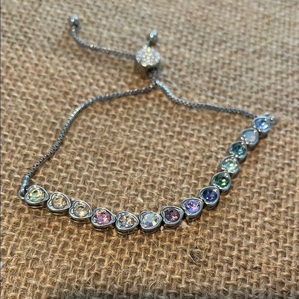 Multicolor Gemstone Silver Bracelet